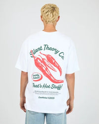 SILENT THEORY / HOT STUFF TEE WHITE / 4088119