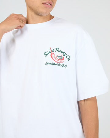SILENT THEORY / HOT STUFF TEE WHITE / 4088119