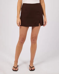 ALL ABOUT EVE / FERN LINEN SKORT / 6488050.BROWN