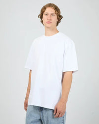 SILENT THEORY / ESSENTIAL FIT TEE WHITE / 40X0194