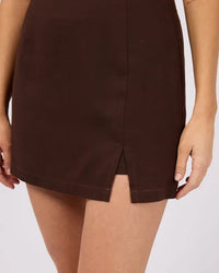 ALL ABOUT EVE / FERN LINEN SKORT / 6488050.BROWN