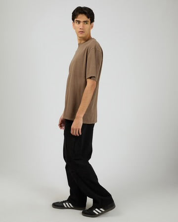 SILENT THEORY / ESSENTIAL FIT TEE MOCHA / 40X0194