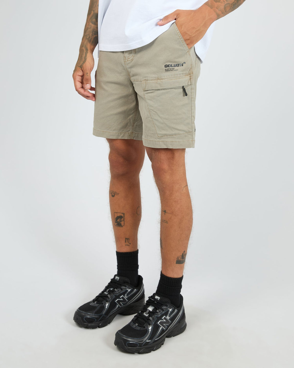 SAINT GOLIATH / APW short 3 KHAKI / 43W003