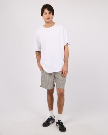 SILENT THEORY / STRIPE LINE NAVY SHORT / 40X0191