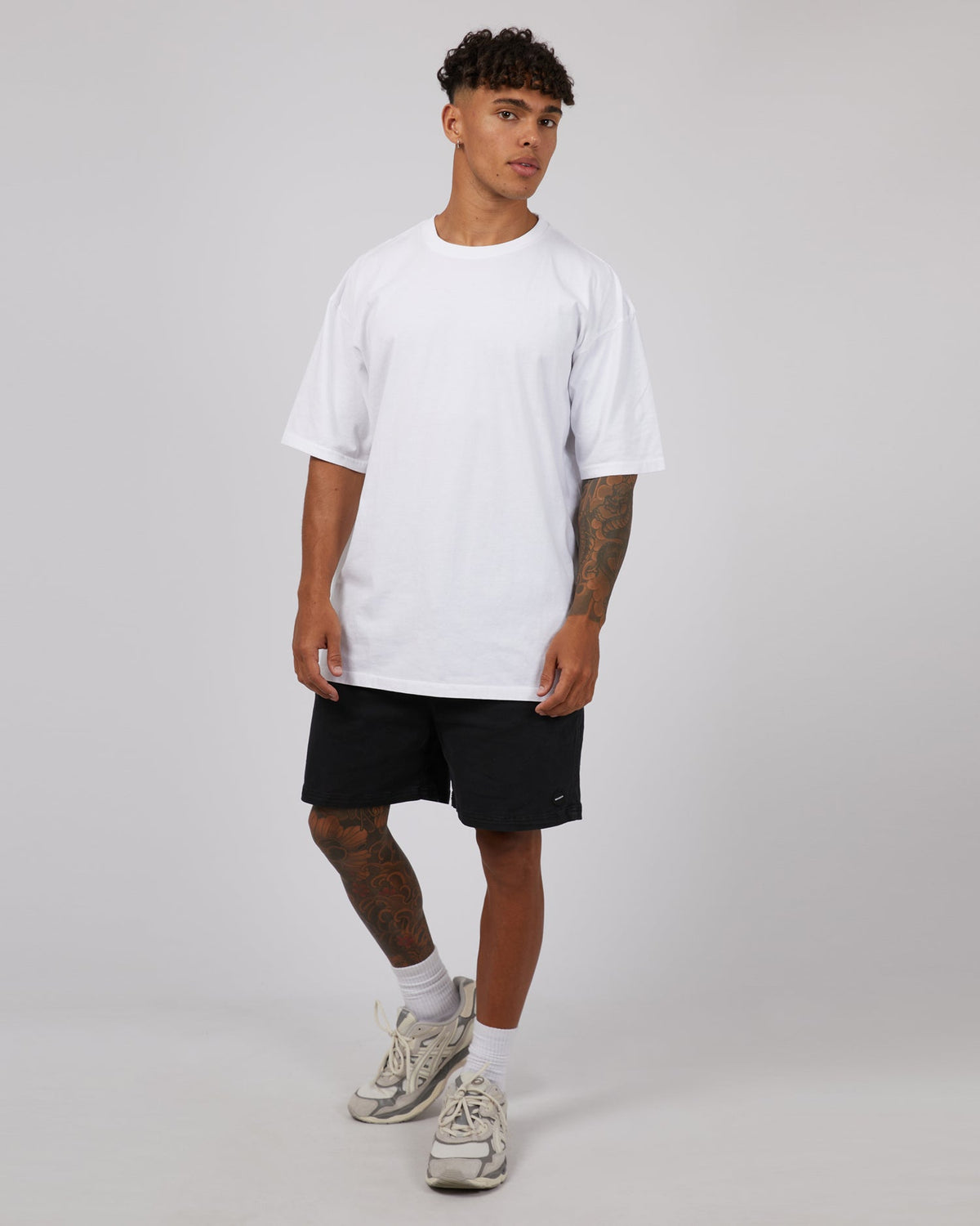 SAINT GOLIATH / 17 INCH TWILL JOGGER WASHED BLACH / 4346010