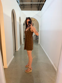 BY FRANKIE / CHOCOLATE TOWELING DRESS / 1212-3