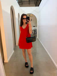 BY FRANKIE / RED TOWELING DRESS / 1212-4