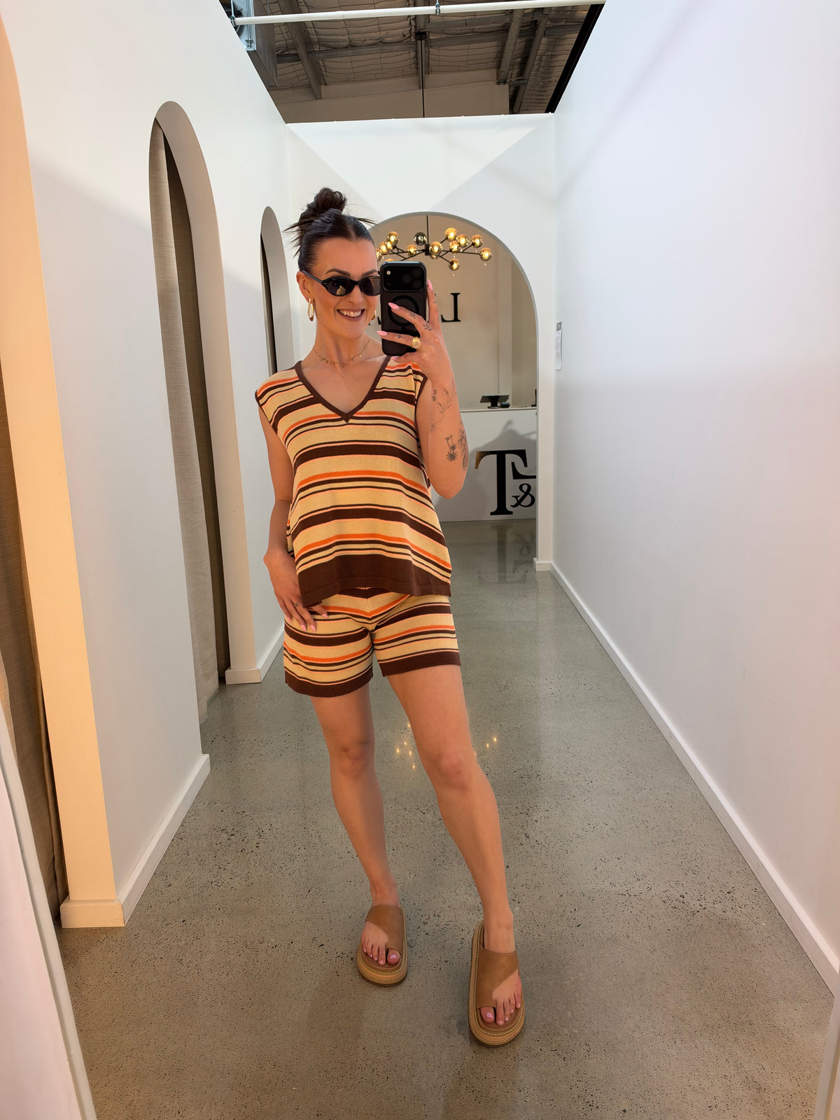 BY FRANKIE / STRIPPED KNIT TOP / 2672