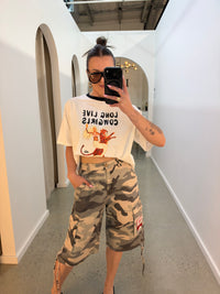 BY FRANKIE / CAMO PATCHES JORTS / 1197-2