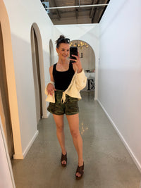 BY FRANKIE / CAMO RACER SHORTS / 1180-2