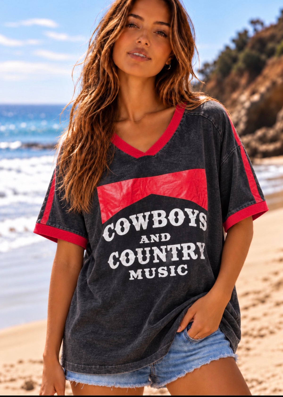 BY FRANKIE / COWBOYS & COUNTRY MUSIC TEE / 751-92