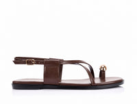 VERALI / SAPPHIRE STAPPY SANDLE / CHOCOLATE
