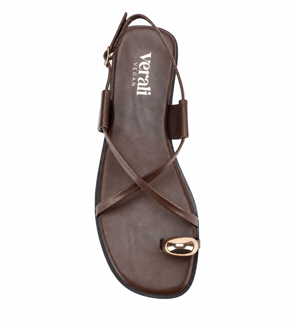 VERALI / SAPPHIRE STAPPY SANDLE / CHOCOLATE