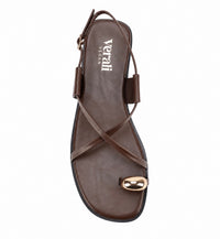 VERALI / SAPPHIRE STAPPY SANDLE / CHOCOLATE