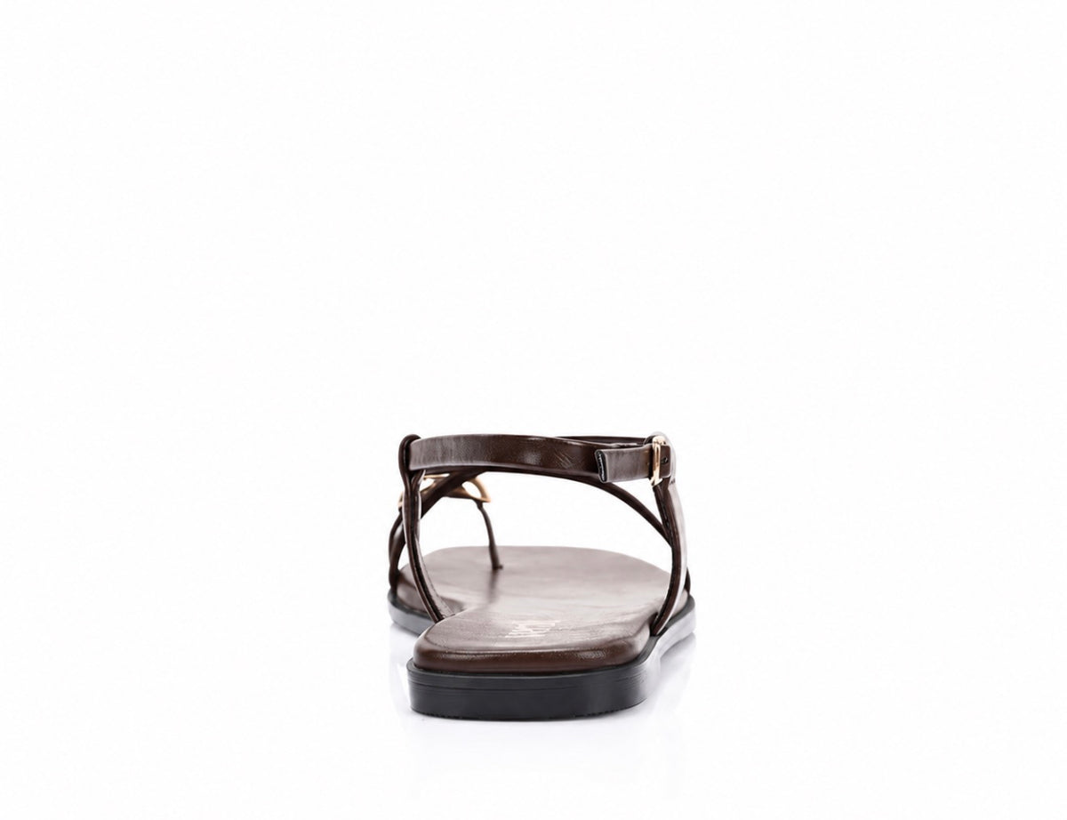 VERALI / SAPPHIRE STAPPY SANDLE / CHOCOLATE