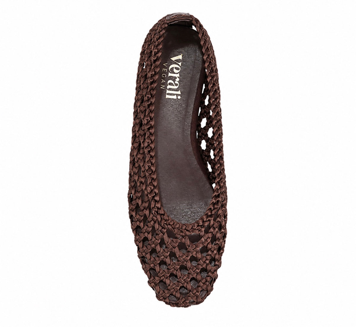 VERALI / EVAN WOVEN BALLET FLATS / CHOCOLATE BROWN