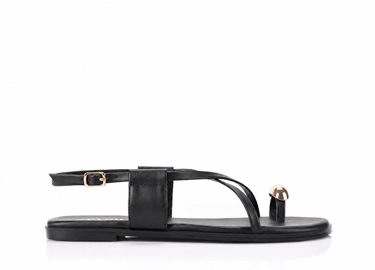VERALI / SAPPHIRE STRAPPY SANDLE / BLACK