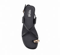 VERALI / SAPPHIRE STRAPPY SANDLE / BLACK