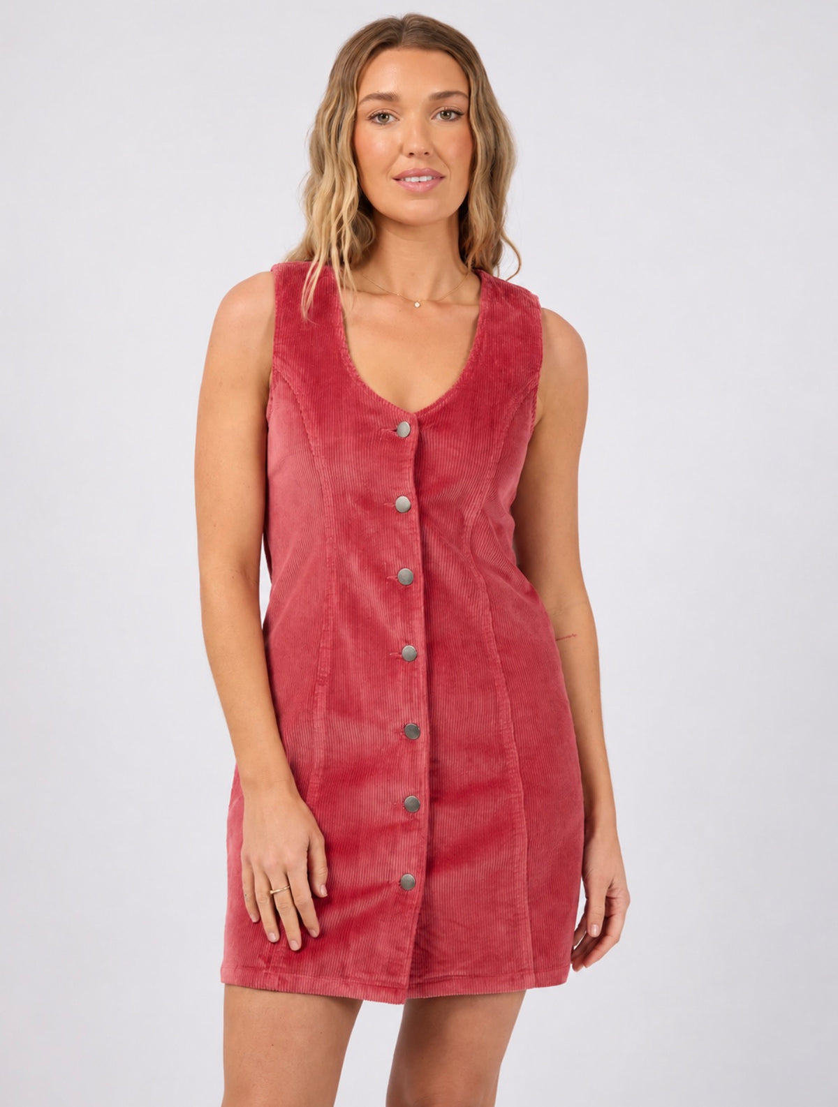 ALL ABOUT EVE / MARA CORD DRESS / 6488032.RUBY