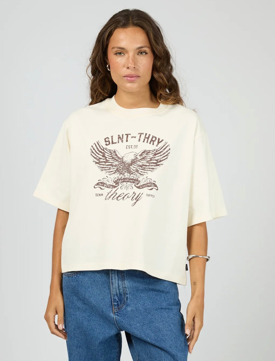 SILENT THEORY / IN TIME RELAXED TEE / 6086000.VWHT