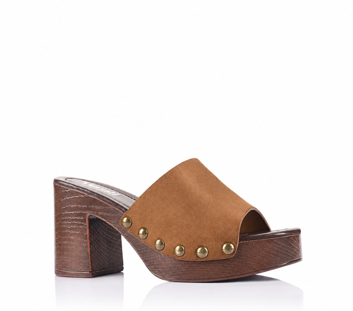 VERALI / FRANKIE CLOGS / CHESTNUT TAN MICRO