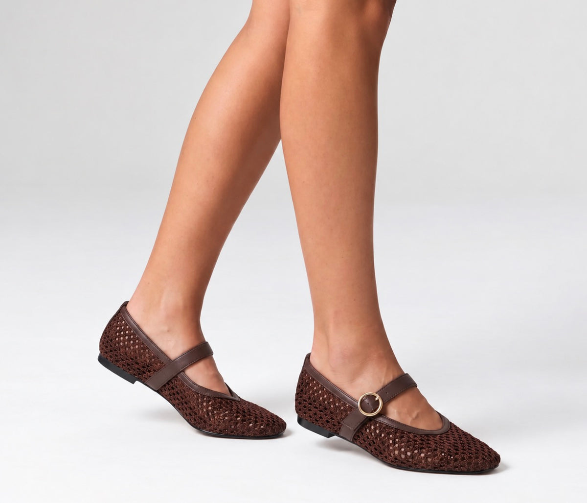 VERALI / EUNICE MARY-JANE BALLET FLAT / CHOCOLATE BROWN