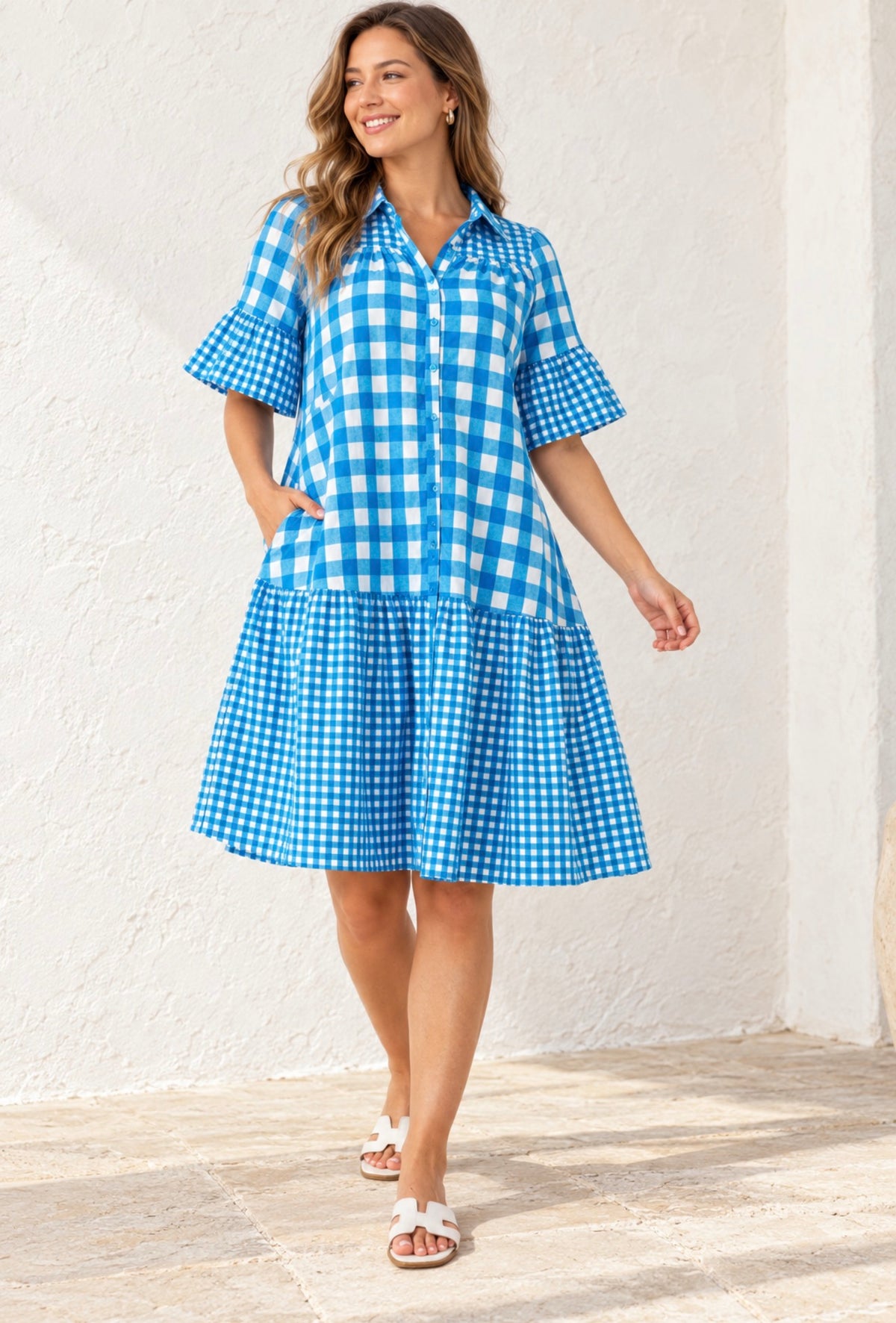 BOHO AUSTRALIA / CARLY GINGHAM DRESS / C24239877