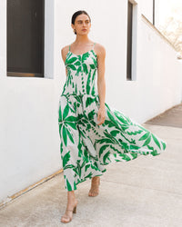 WHITE CLOSET / PALM RIO MIDI DRESS /  TFE12094