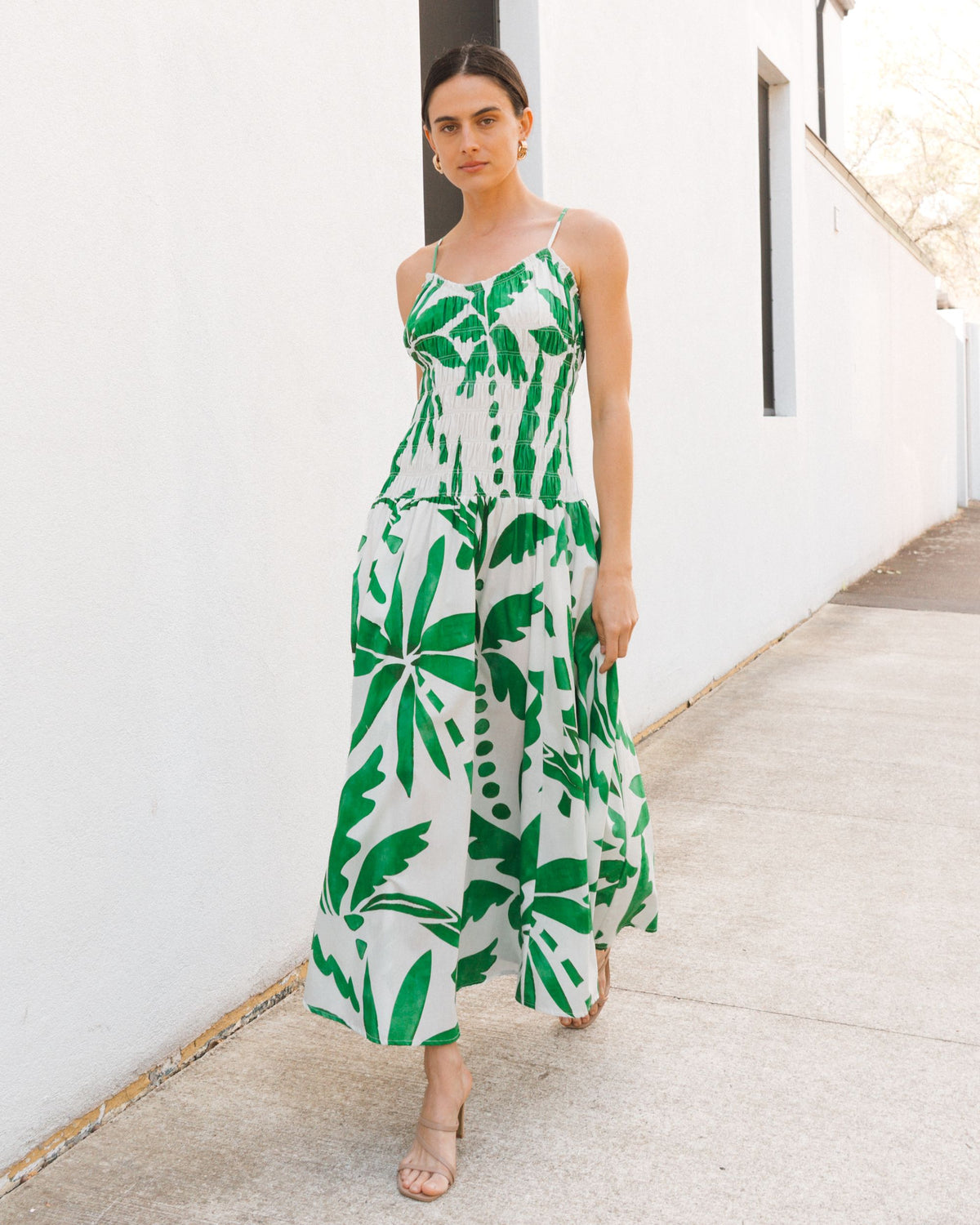 WHITE CLOSET / PALM RIO MIDI DRESS /  TFE12094
