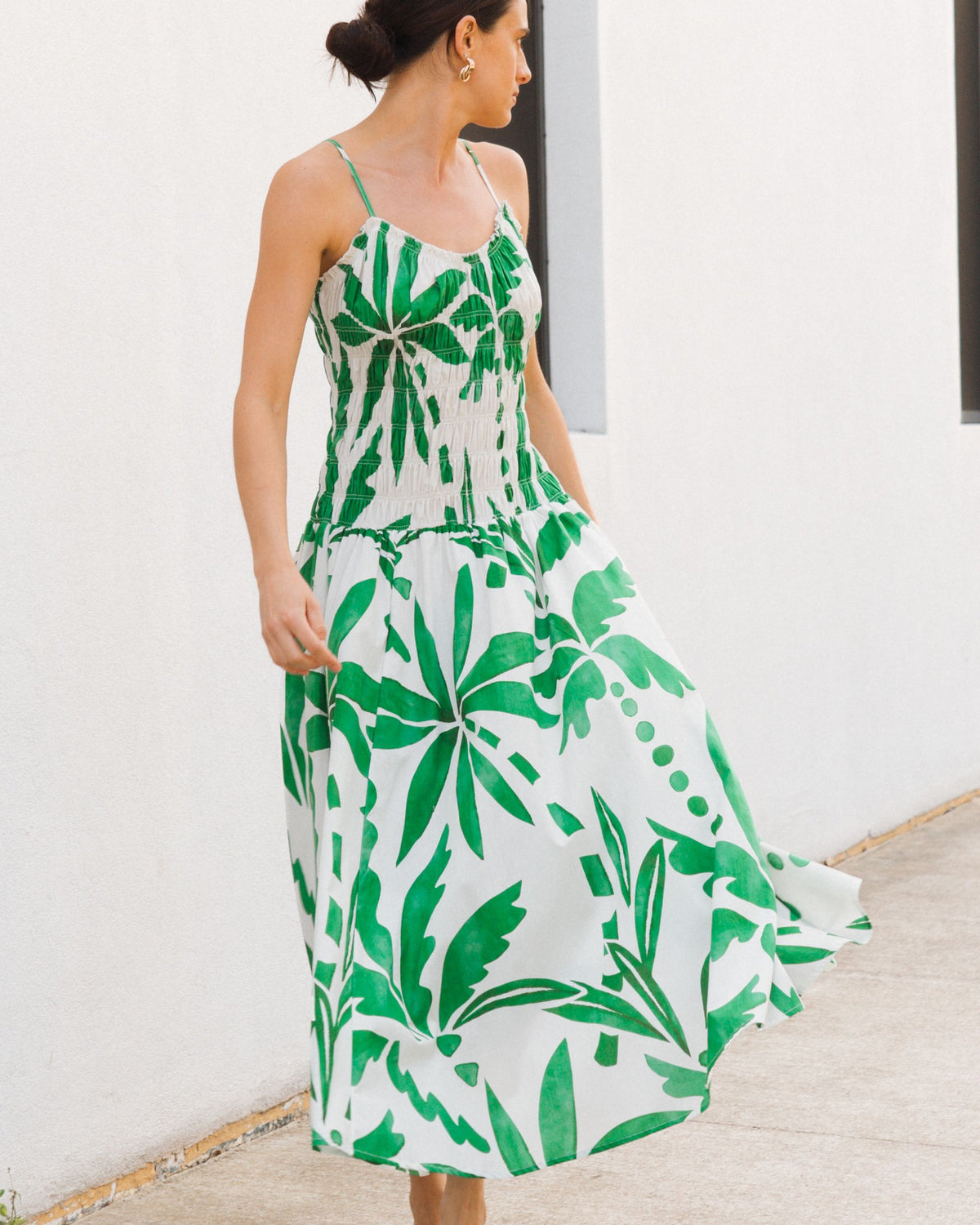 WHITE CLOSET / PALM RIO MIDI DRESS /  TFE12094
