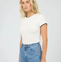 ALL ABOUT EVE / LAYERS TEE WHITE / 64X5255.VWHT