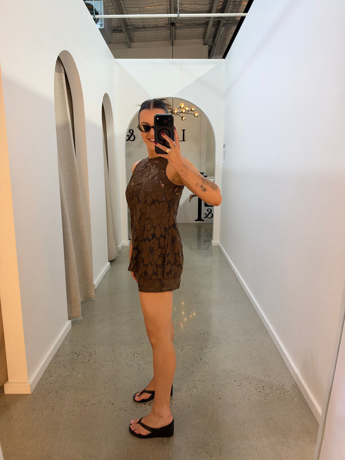 BY FRANKIE / CHOC LACE SHORTS / 1200-3