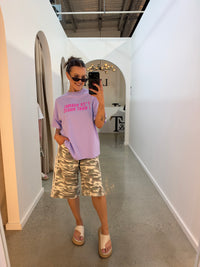 BY FRANKIE / LIGHT CAMO JORTS / 1195-1