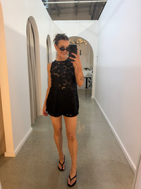 BY FRANKIE / BLACK LACE TOP / 1200-1