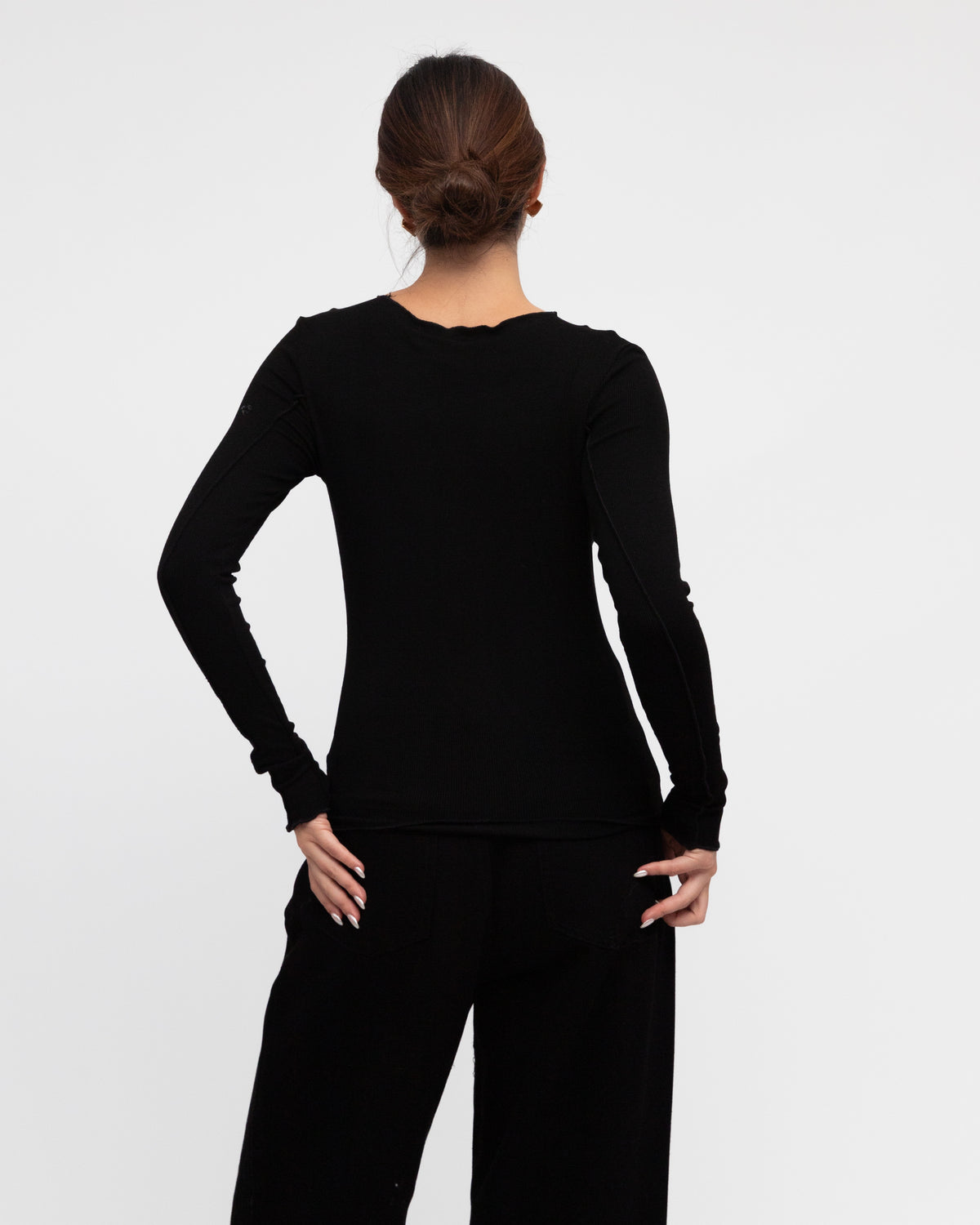 PAPER HEART / SEAMS THAT WAY TOP / BLACK / PH11155