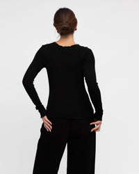 PAPER HEART / SEAMS THAT WAY TOP / BLACK / PH11155