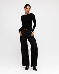 PAPER HEART / SEAMS THAT WAY TOP / BLACK / PH11155