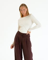 PAPER HEART / SEAMS THAT WAY TOP / IVORY / PH11155