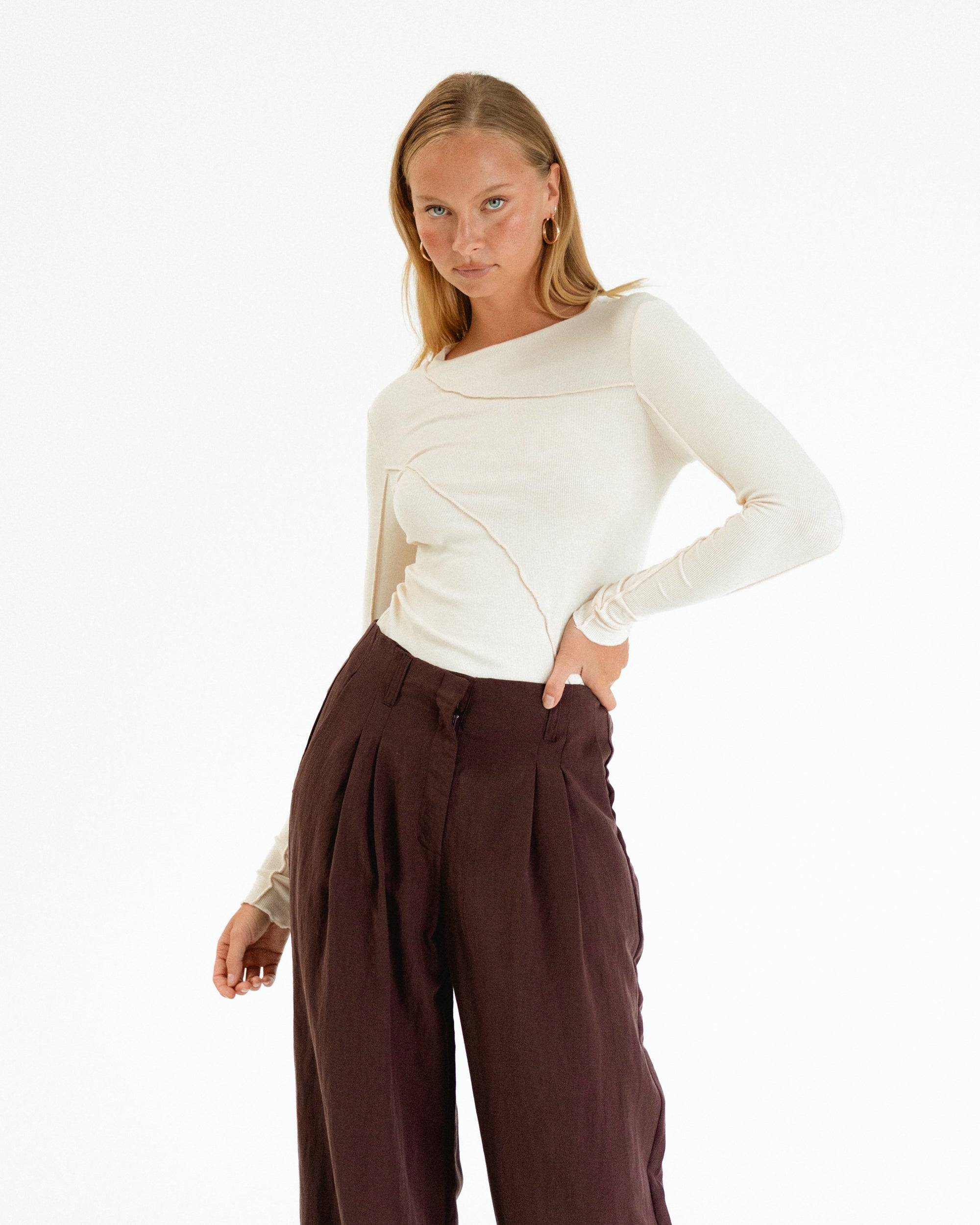PAPER HEART / SEAMS THAT WAY TOP / IVORY / PH11155