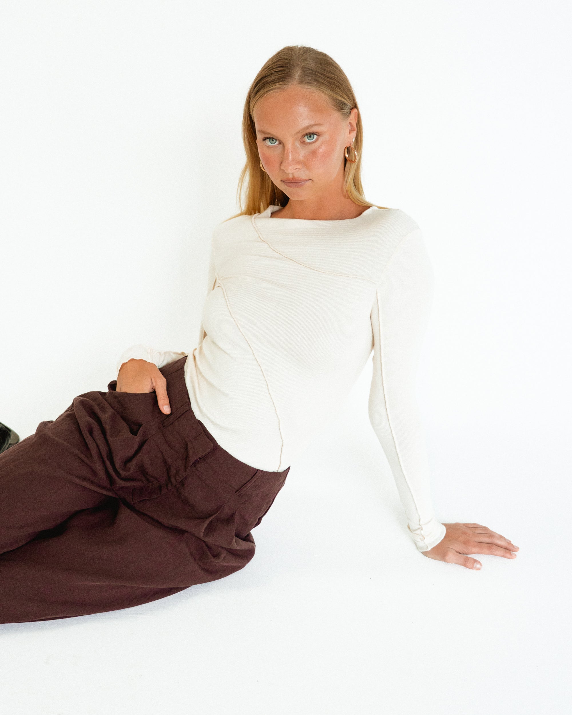 PAPER HEART / SEAMS THAT WAY TOP / IVORY / PH11155