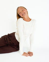PAPER HEART / SEAMS THAT WAY TOP / IVORY / PH11155