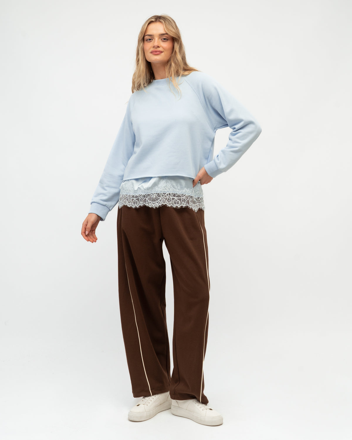 PAPER HEART / ESTELLE TWOEFER LACE TRIM JUMPER / PH14221