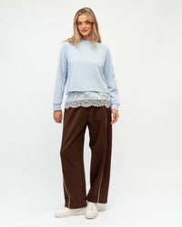 PAPER HEART / ESTELLE TWOEFER LACE TRIM JUMPER / PH14221