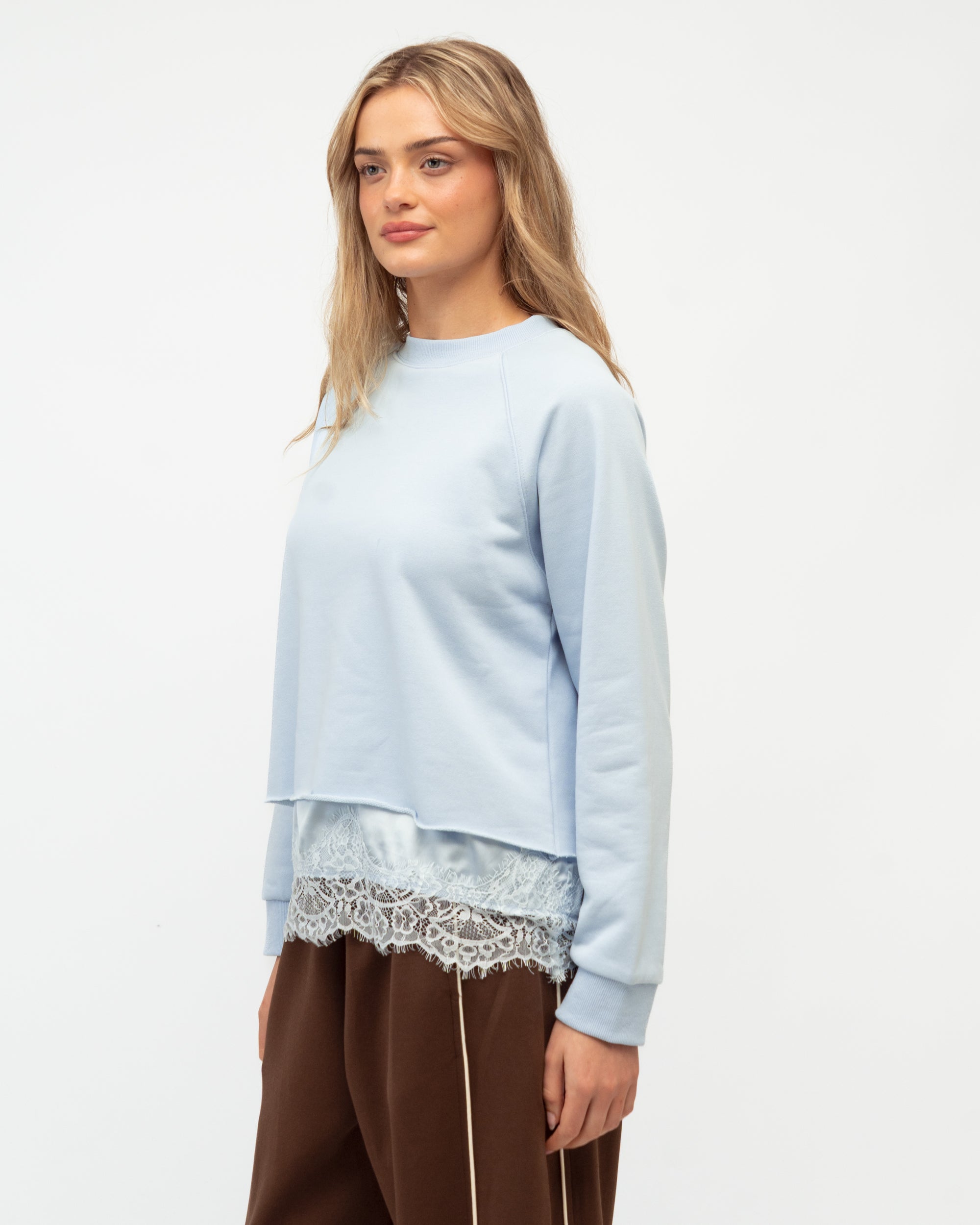 PAPER HEART / ESTELLE TWOEFER LACE TRIM JUMPER / PH14221