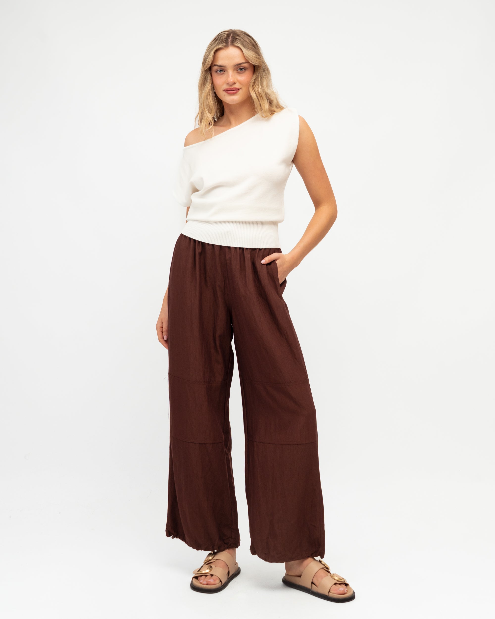 PAPER HEART / ASHLEY PANTS / PALE CHOCOLATE / PH14352