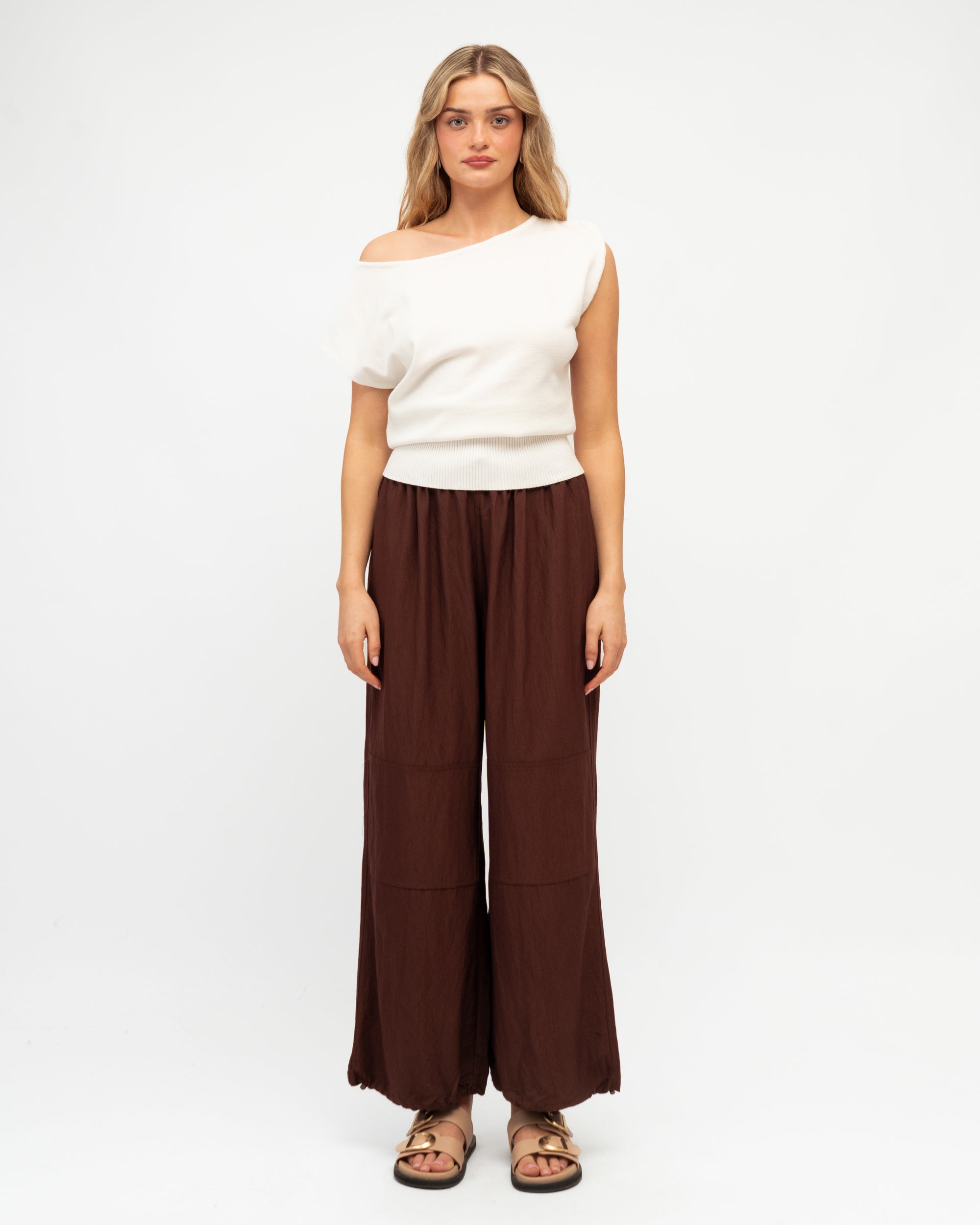 PAPER HEART / ASHLEY PANTS / PALE CHOCOLATE / PH14352