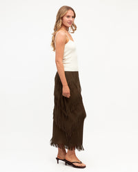 PAPER HEART / TASSEL SKIRT / CHOCOLATE / PH14437
