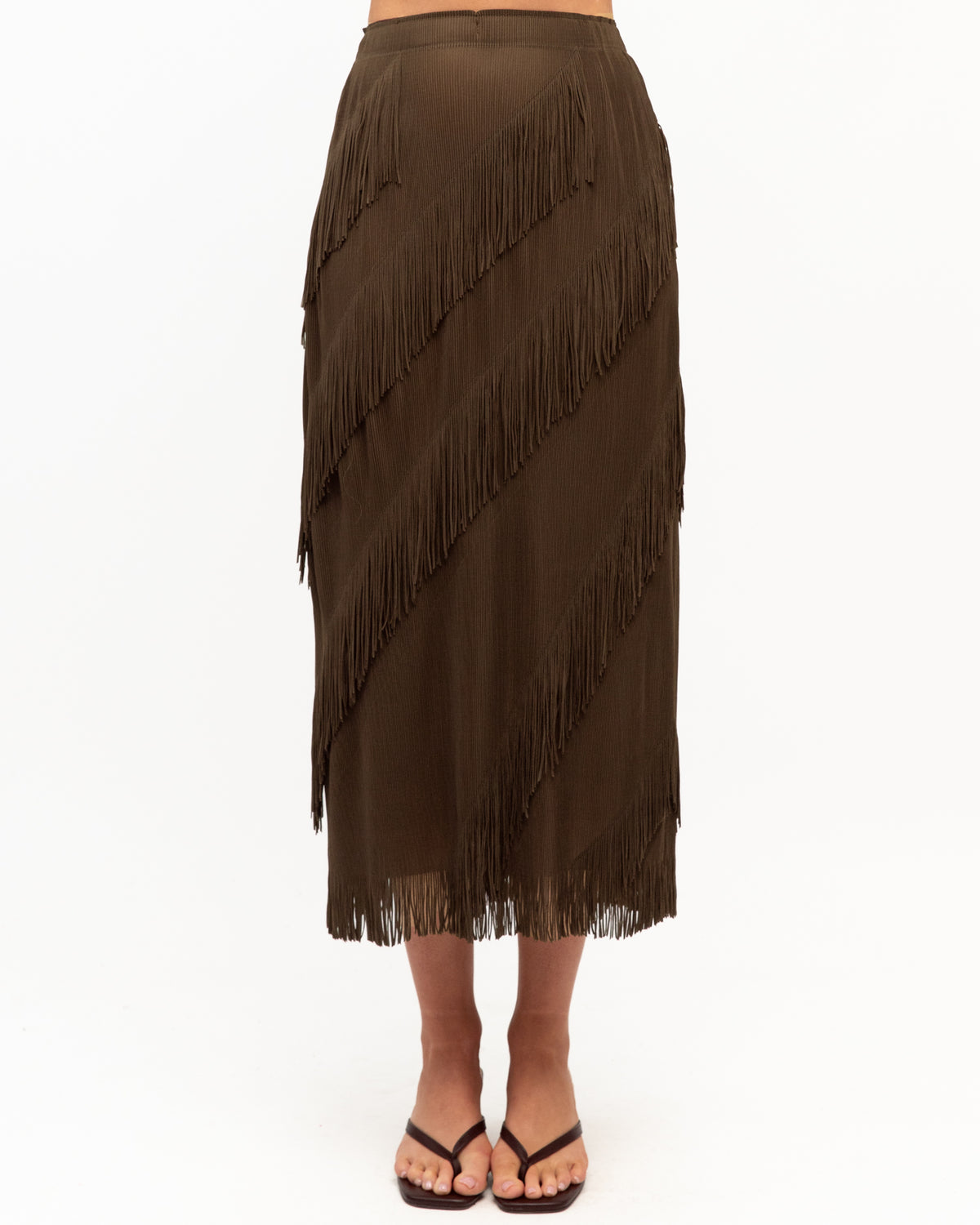 PAPER HEART / TASSEL SKIRT / CHOCOLATE / PH14437