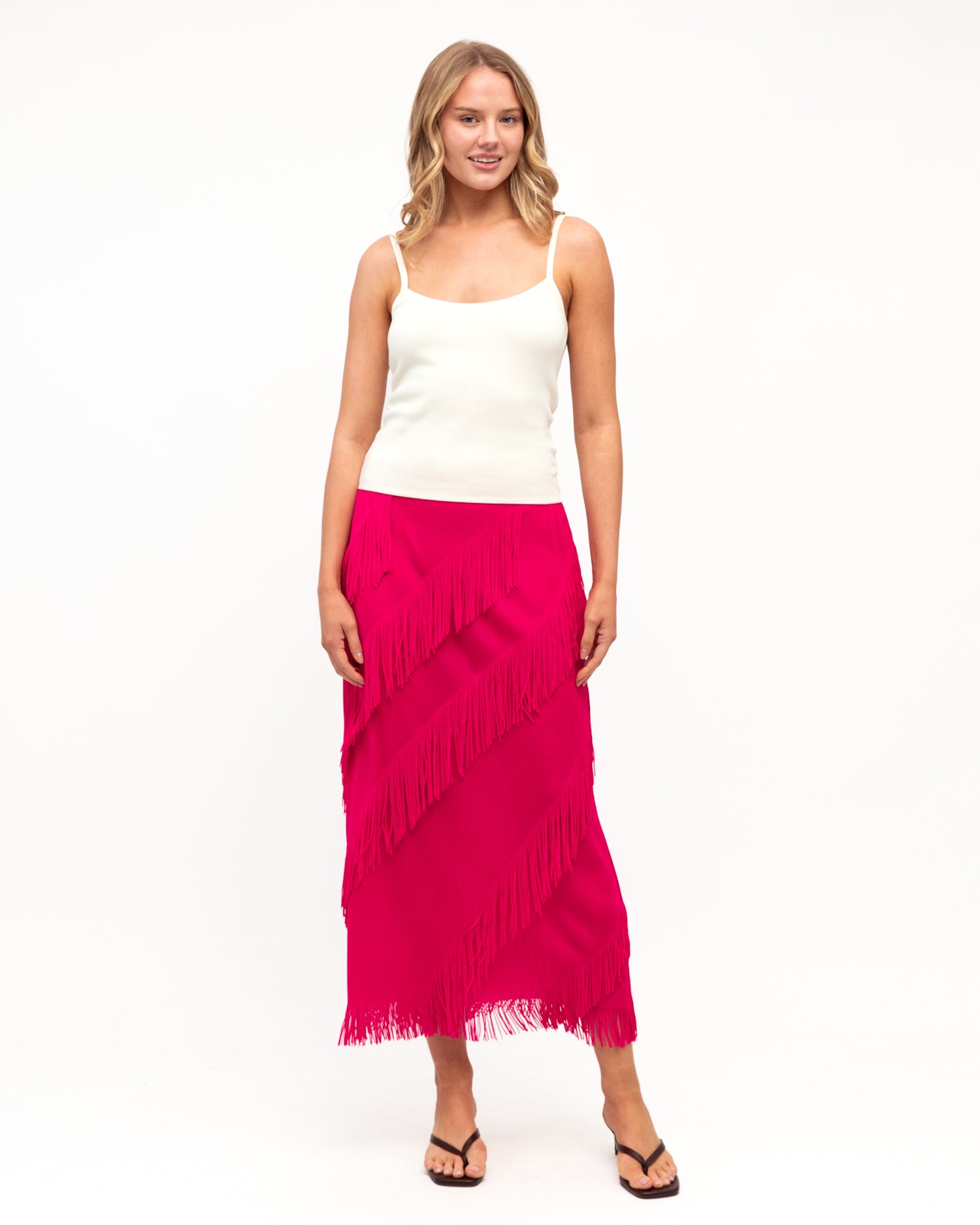 PAPER HEART / TASSEL SKIRT / PINK / PH14437