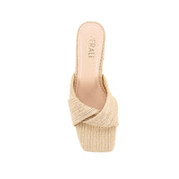 VERALI / STELLA HEEL / NATURAL RAFFIA